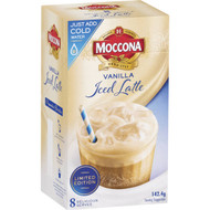 5 PACK of Moccona Vanilla Iced Latte 8 pack