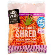 5 PACK of Just Veg. Carrot Shred 300g bag