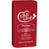 5 PACK of White Wings Self Raising Flour Tin  1kg
