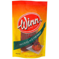 5 PACK of Winn Multi Glace Cherries 100g