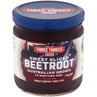 5 PACK of Three Threes Sweet Sliced Beetroot  415g