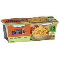 5 PACK of Uncle Ben's Veg Medley Rice Cup 125g x2 pack