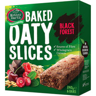 5 PACK of Mother Earth Oaty Slice Black Forest 240g