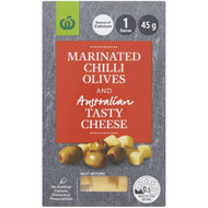 5 PACK of WW Marinated Chilli Olives & Tasty Cheese 45g