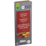 5 PACK of WW Chipotle Cheese, Tomato Relish & Artisan Crackers 50g