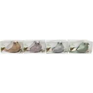 5 PACK of Christmas Woodland Bird Clip On Assorted