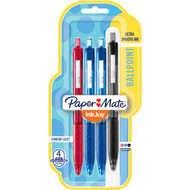 5 PACK of Inkjoy Papermate Ballpoint Pen 3 Colours 4 pack