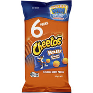 5 PACK of Cheetos Cheese & Bacon Balls Multipack Snacks 6 pack