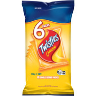 5 PACK of Twisties Cheese Snacks Multipack 6 pack