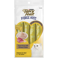 5 PACK of Fancy Feast Puree Kiss Tuna With Chicken Flake 40g