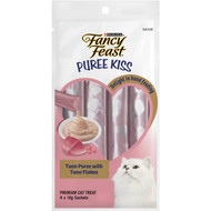 5 PACK of Fancy Feast Puree Kiss Tuna Flakes 40g