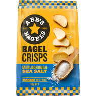 5 PACK of Abe's Bagel Bakery Marlborough Seasalt Bagel Crisps 150g