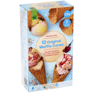 5 PACK of WW Natural Plain Waffle Cones 12 pack