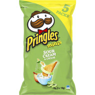 5 PACK of Pringles Minis Sour Cream & Onion Chips Multi 134g