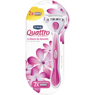 5 PACK of Schick Razor Quattro For Women + 2 Blades