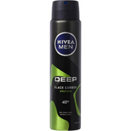 5 PACK of Nivea Men Deep Amazonia Aerosol Antiperspirant Deodorant 250ml