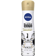 5 PACK of Nivea Black & White Aerosol Antiperspirant Deodorant 250ml