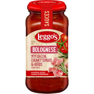 5 PACK of Leggos Pasta Sauce Bolognese Bacon 500g