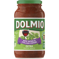 5 PACK of Dolmio Extra Red Wine & Italian Herbs Tomato Pasta Sauce 500g