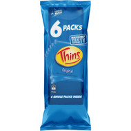 5 PACK of Thins Multipack Classic Original Chips 6 Pack
