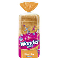 5 PACK of Wonder White Hi Fibre Sandwich Slice Bread 700g