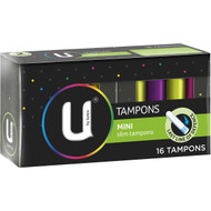 5 PACK of U By Kotex Mini Tampons 16 pack