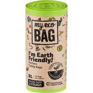 5 PACK of My Eco Bag Compostable Kitchen Bags Mini 8l 25 pack