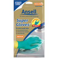 5 PACK of Ansell Gloves Super Medium Size 8 1 pair