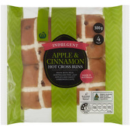 5 PACK of WW Indulgent Apple & Cinnamon Hot Cross Buns 4 pack