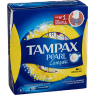 5 PACK of Tampax Pearl Compak Regular Tampons 8 pack