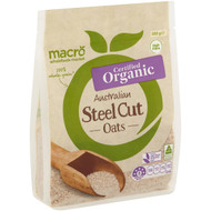 5 PACK of Macro Organic Steel Cut Oats 500g