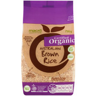 5 PACK of Macro Organic Brown Rice 750g