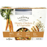 5 PACK of La Zuppa Microwave Soup Chicken Veg & Wholegrain Rice 420g