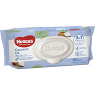 5 PACK of Huggies Baby Wipes Coconut 80 pack