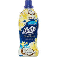 5 PACK of Fluffy Divine Blends Ultra Fabric Softener Vanilla Coconut 900ml