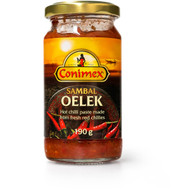 5 PACK of Conimex Sambal Oelek Paste Hot Chilli 190g