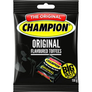 5 PACK of Champion Original Flavoured Toffees 150g