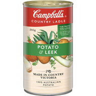 5 PACK of Campbell's Country Ladle Canned Soup Potato & Leek 505g