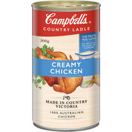 5 PACK of Campbell's Country Ladle Canned Soup Creamy Chicken 500g