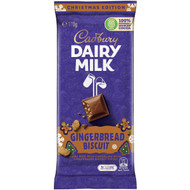 5 PACK of Cadbury Dairy Milk Gingerbread Biscuit Chocolate Block 170g