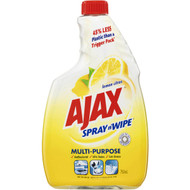 5 PACK of Ajax Spray N' Wipe Antibacterial Disinfectant Cleaner Refill 750ml