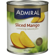 5 PACK of Admiral Mangoes Sliced In Natural Juice 800g