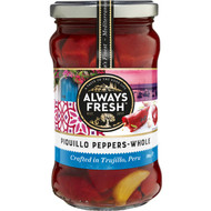 5 PACK of Always Fresh Capsicum Wood Roasted Piquillo Peppers 285g