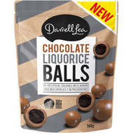 5 PACK of Darrell Lea Chocolate Liquorice Balls 160g