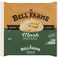 5 PACK of Bell Farms Frozen Mash Potato 1kg