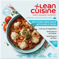 5 PACK of Lean Cuisine Beef In Red Wine Sauce With Garlic Mash 280g