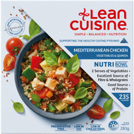 5 PACK of Lean Cuisine Mediterranean Chicken Veges & Quinoa Nutri Bowl 280g