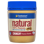 5 PACK of Sanitarium Natural Crunchy Peanut Butter 375g