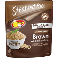 5 PACK of Sunrice Microwave Fragrant Brown Rice Family Sz 450g
