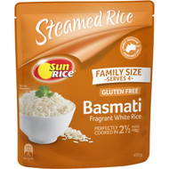 5 PACK of Sunrice Microwave Indian Aromatic Basmati Rice 450g